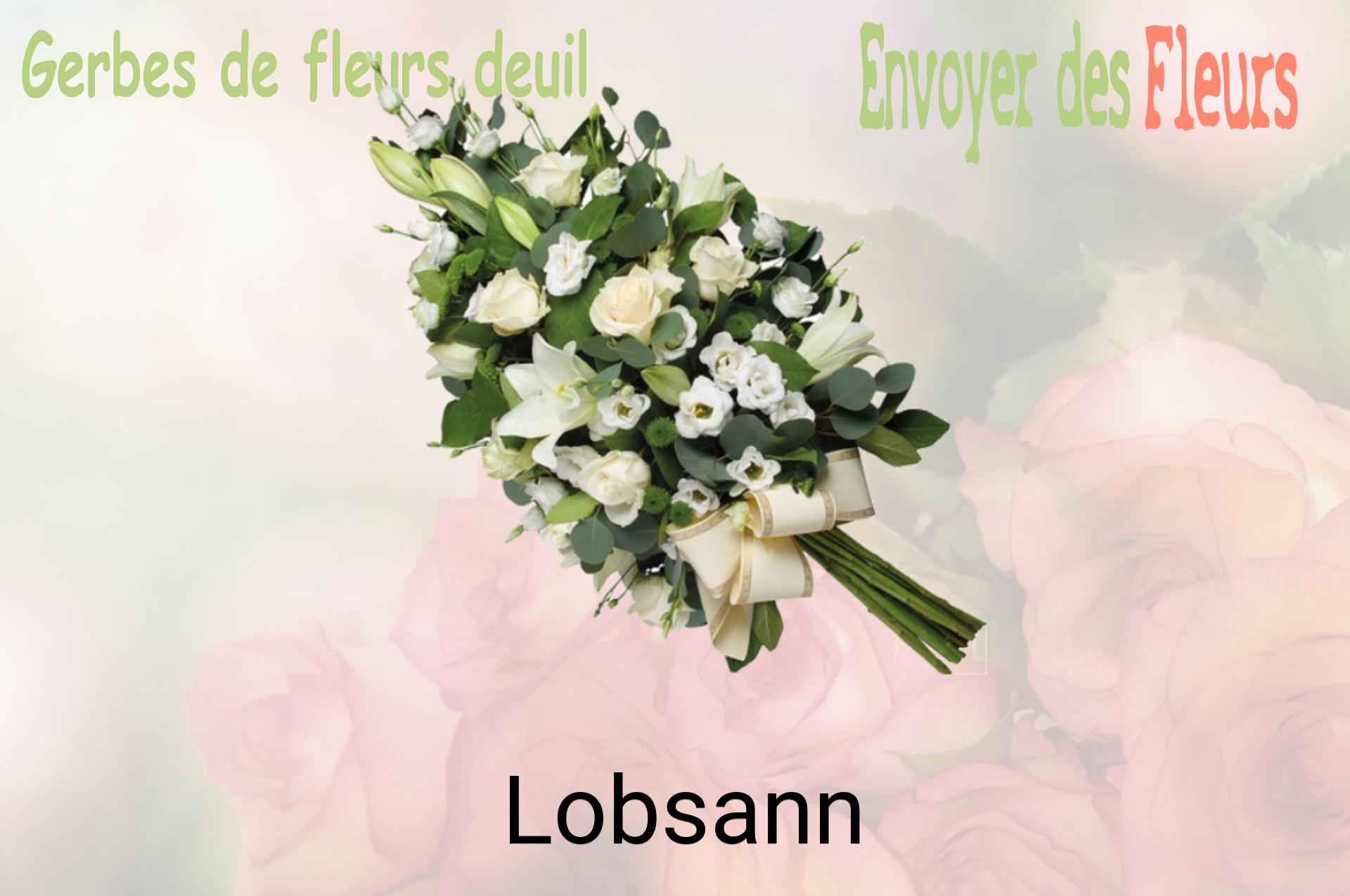 Gerbe de fleurs de deuil livrée à Lobsann